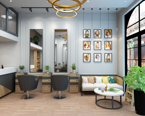 Thiết kế nội thất Salon tóc - Công ty TNHH Xây dựng Thương mại Dịch vụ ...